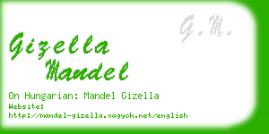 gizella mandel business card